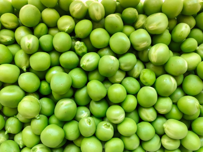 新鲜绿色的豌豆图片