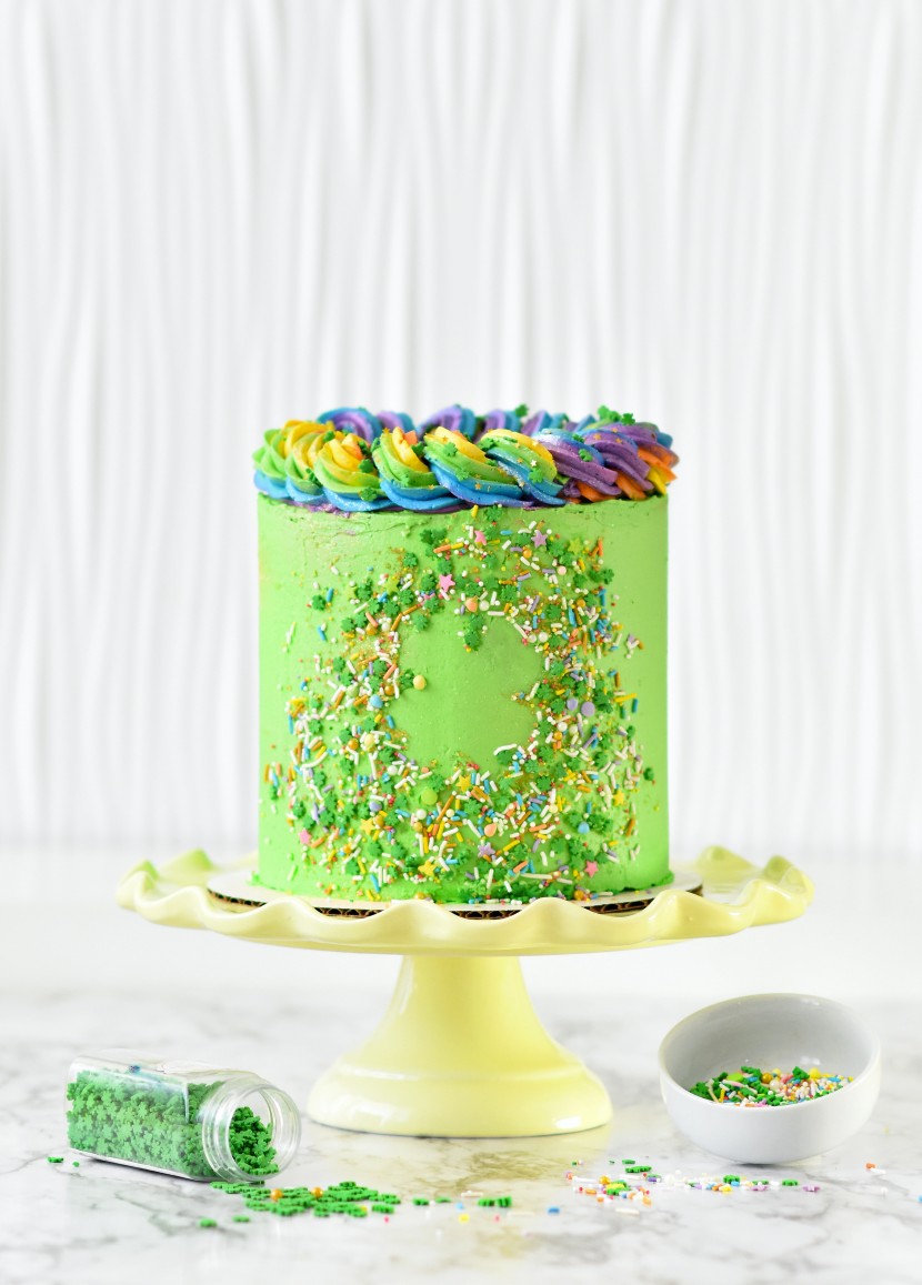 彩色的生日蛋糕图片