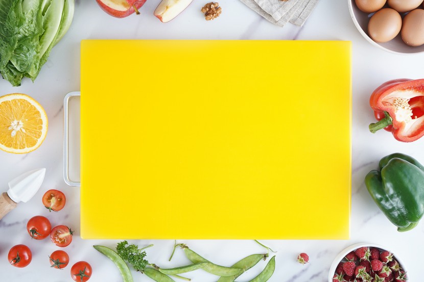 切食物用的菜板图片