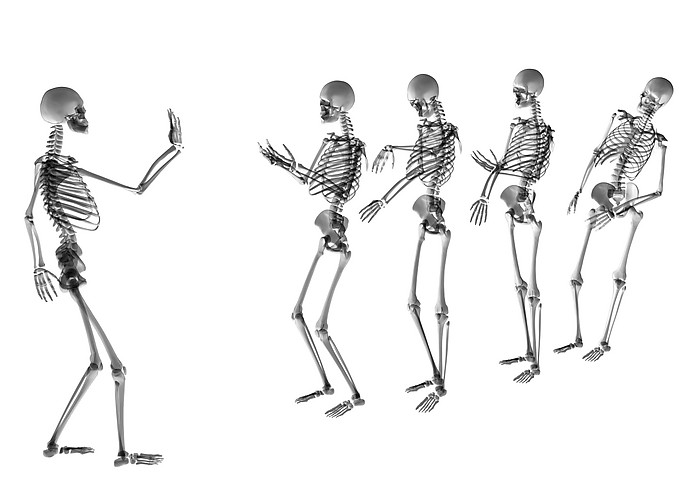人体骨架运动系列高清图片