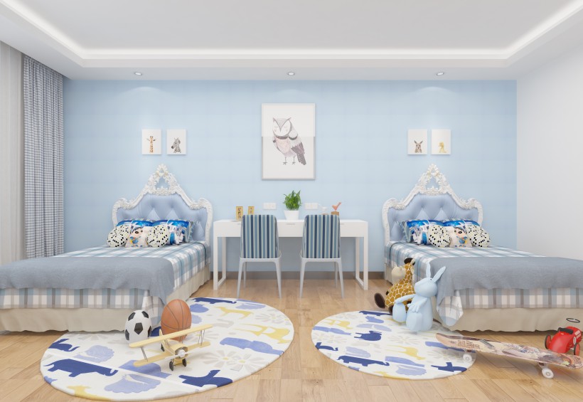 北欧风格儿童卧室设计图片