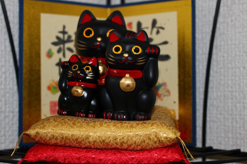 陶瓷做的招财猫图片