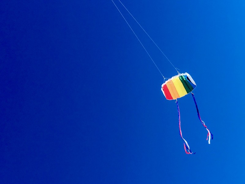 空中的美丽风筝图片