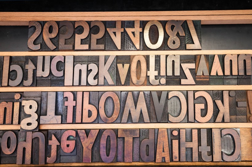 印刷用木质字母图片 