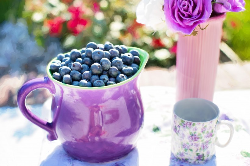酸甜可口的蓝莓图片