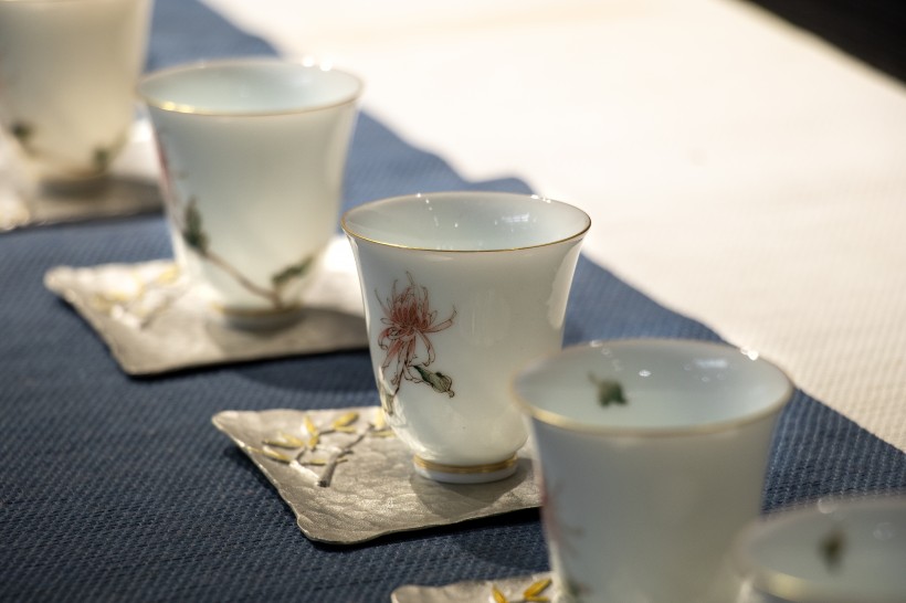 淡雅茶杯茶具瓷器图片