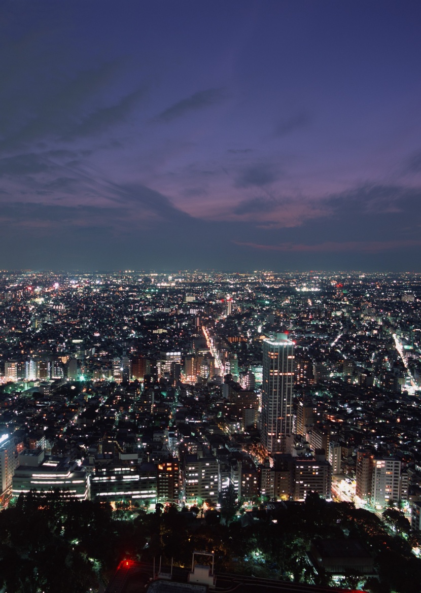 繁华都市夜景图片