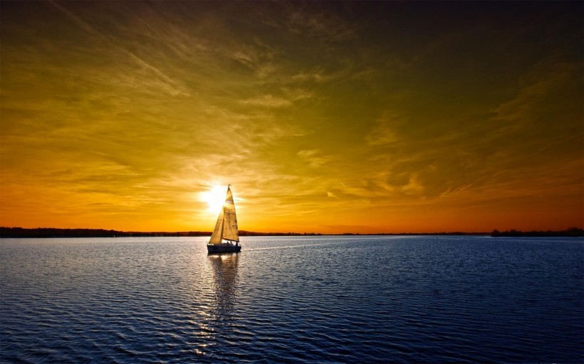美丽景致的帆船图片