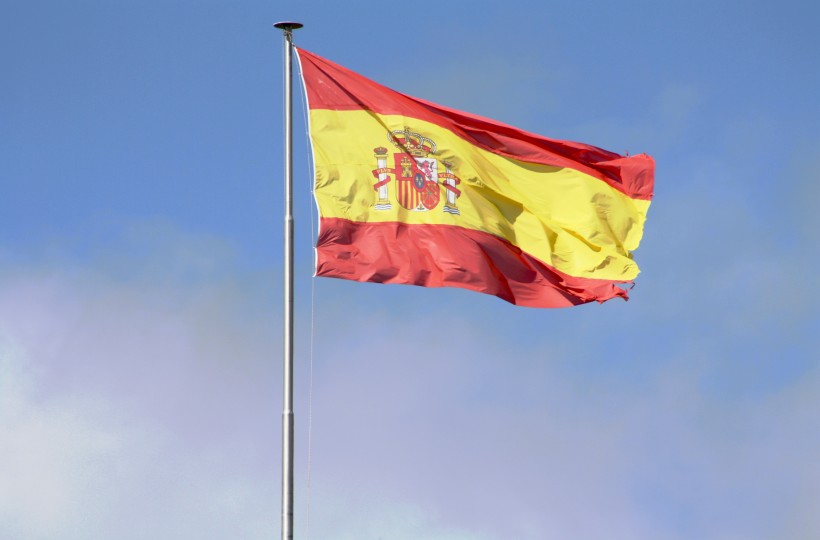 西班牙国旗高清图片