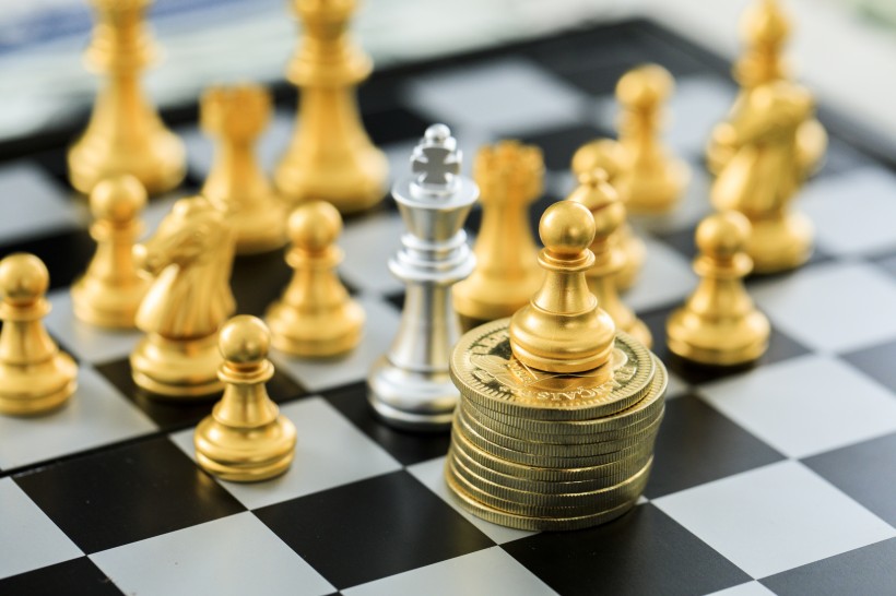 国际象棋金融经济对战图片