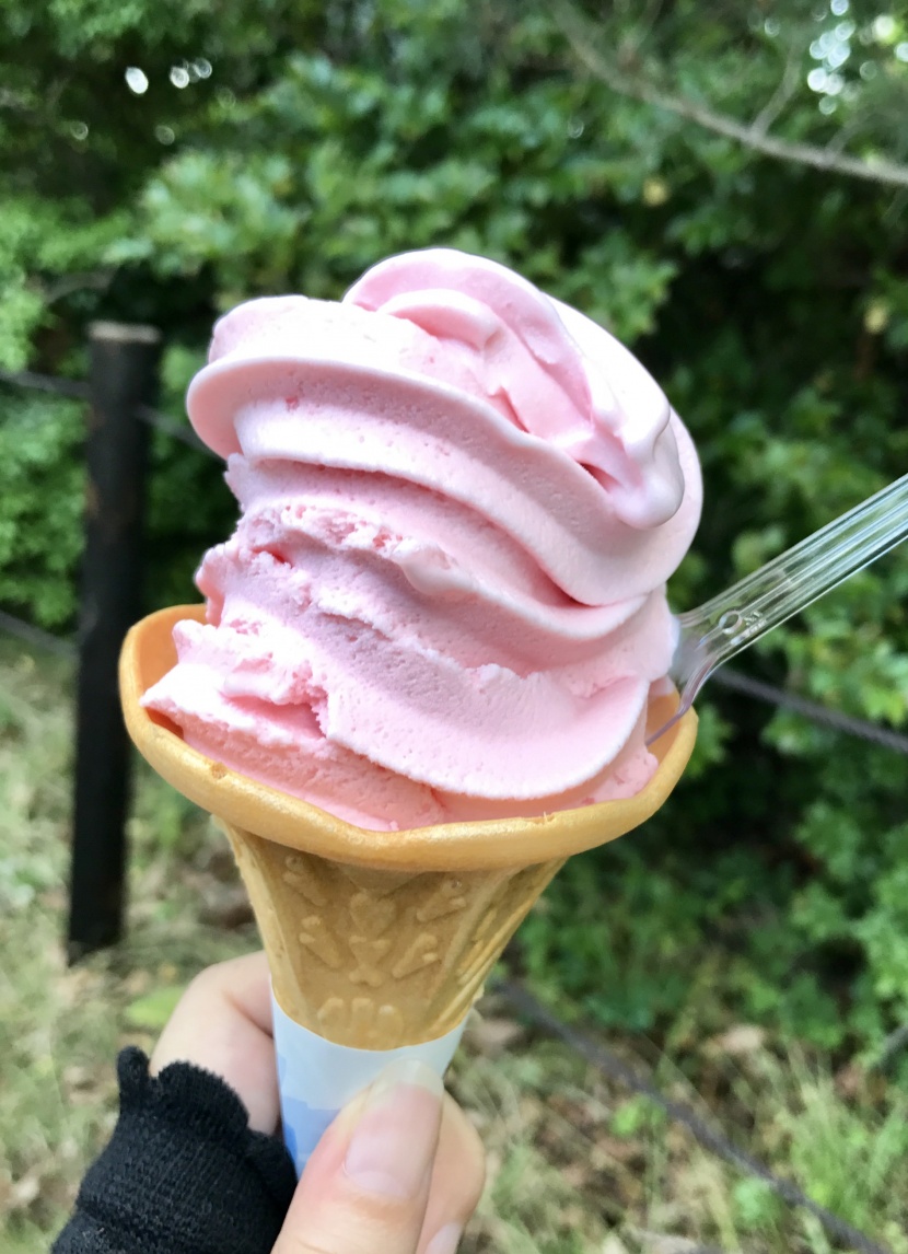 美味的甜筒冰淇淋图片