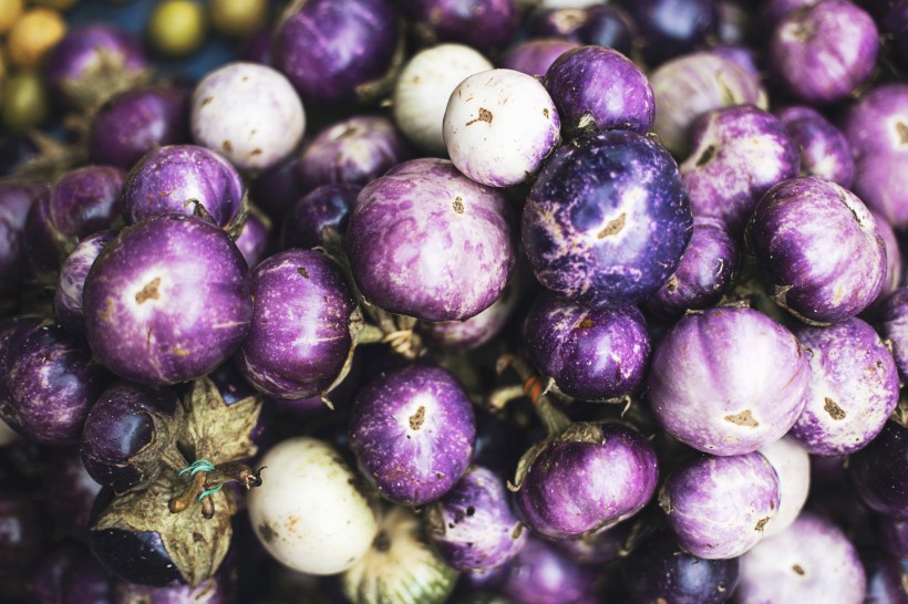 营养丰富的紫皮茄子图片