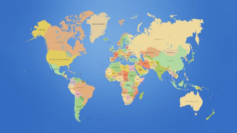 各种创意组合的世界地图图片