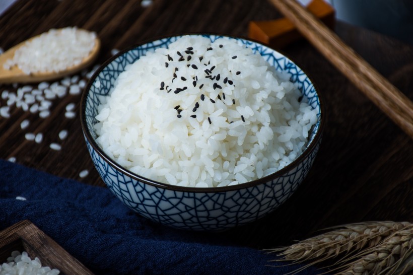 珍珠大米和米饭图片