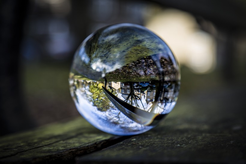 透明水晶球图片
