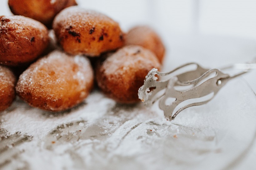 传统的波兰甜甜圈图片