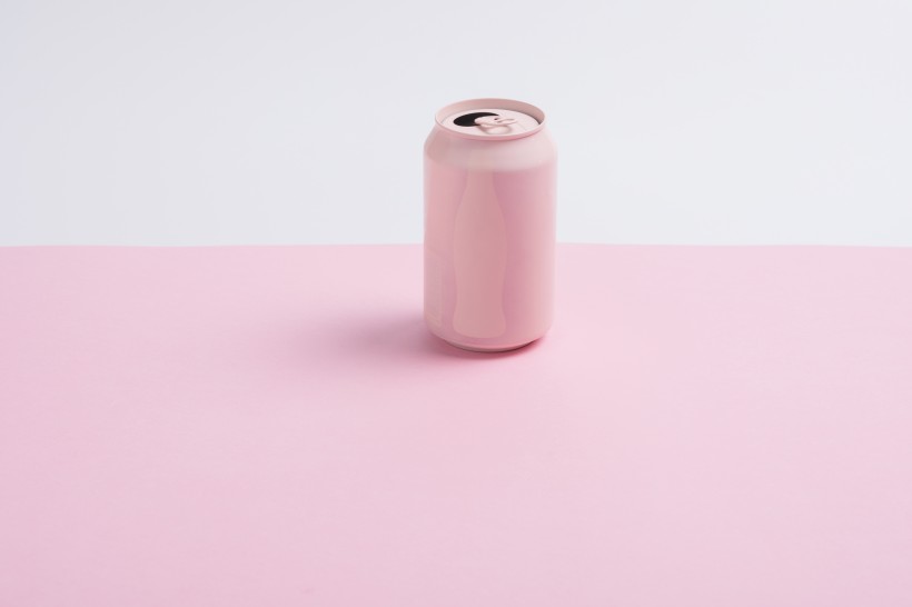 粉色易拉罐图片