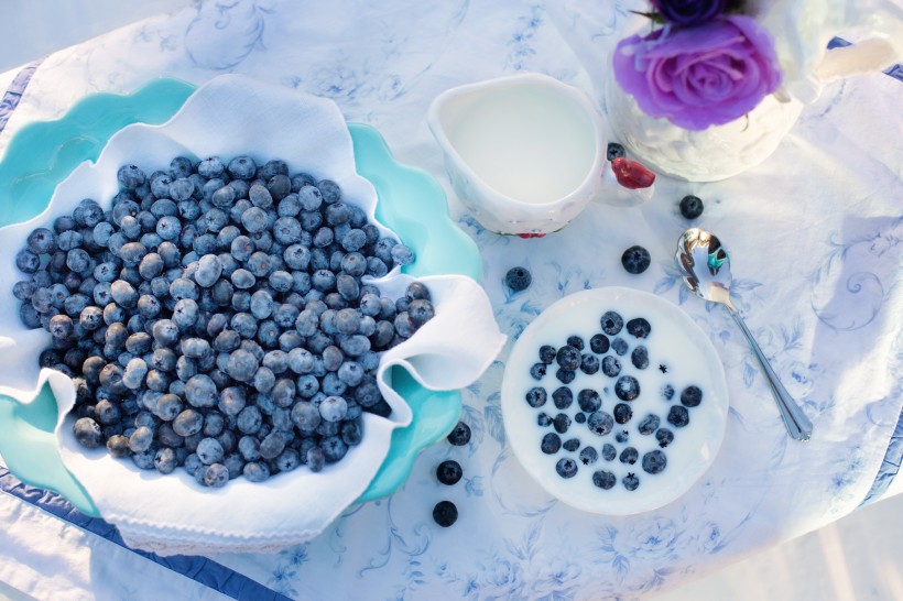 美味的蓝莓图片