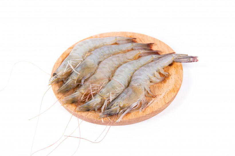 美味新鲜的基围虾图片