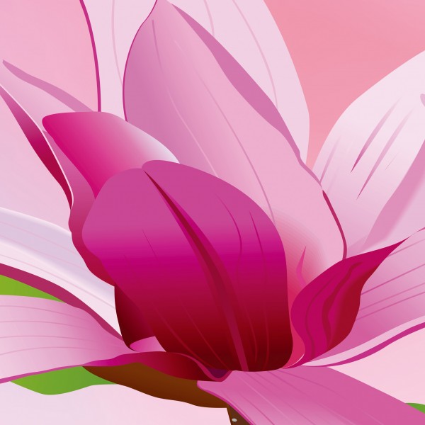 粉色温馨花朵三联画图片