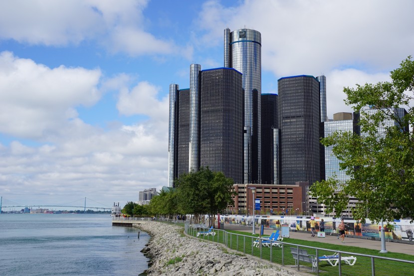 美国底特律建筑风景图片