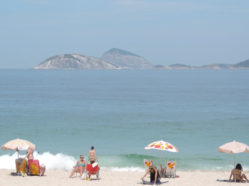 巴西里约热内卢科帕卡巴纳海滩风景图片