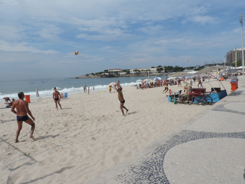 巴西里约热内卢科帕卡巴纳海滩风景图片
