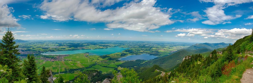 德国巴伐利亚福尔根湖风景图片 