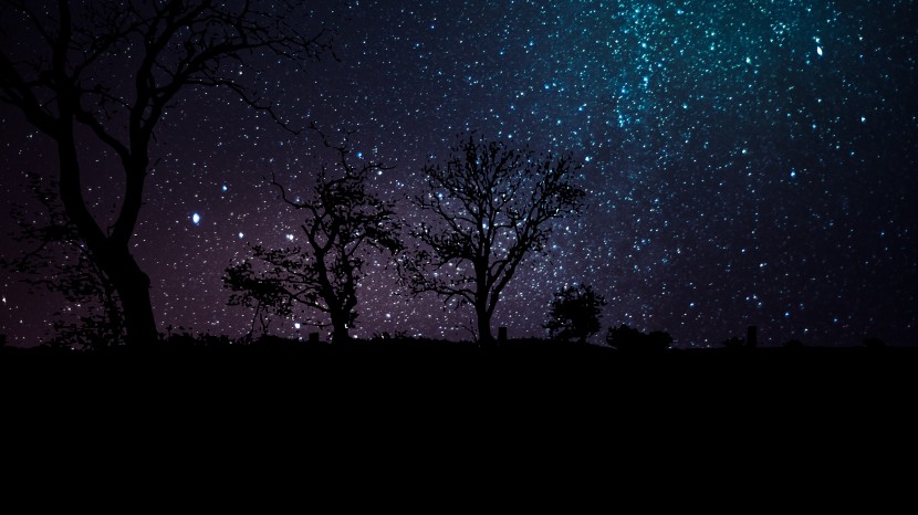 璀璨耀眼的星空风景图片