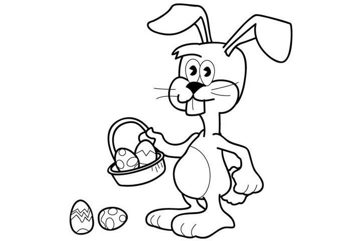 复活节兔子简笔画图片3