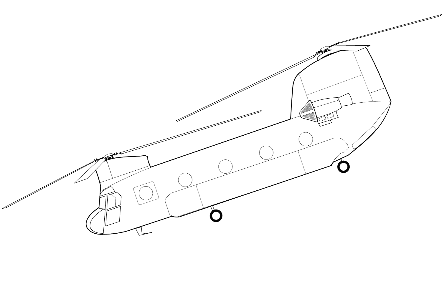 CH-47支奴干中型运输直升机