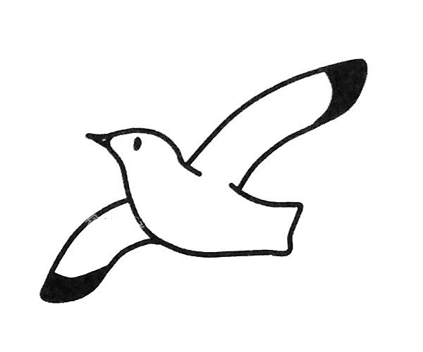海鸥简笔画图片1