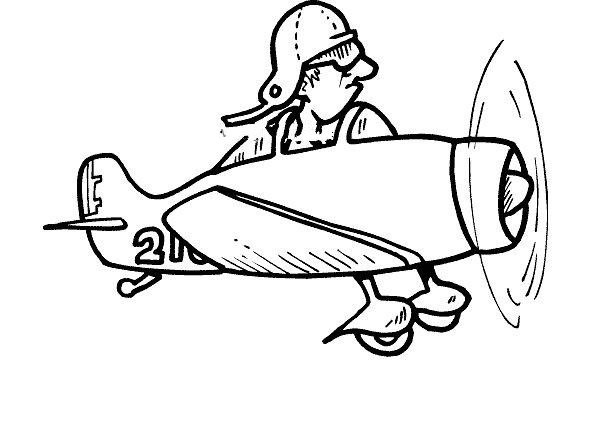 老式螺旋桨飞机简笔画