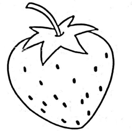 幼儿草莓简笔画