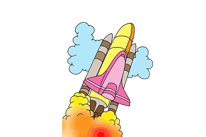 火箭简笔画图片4