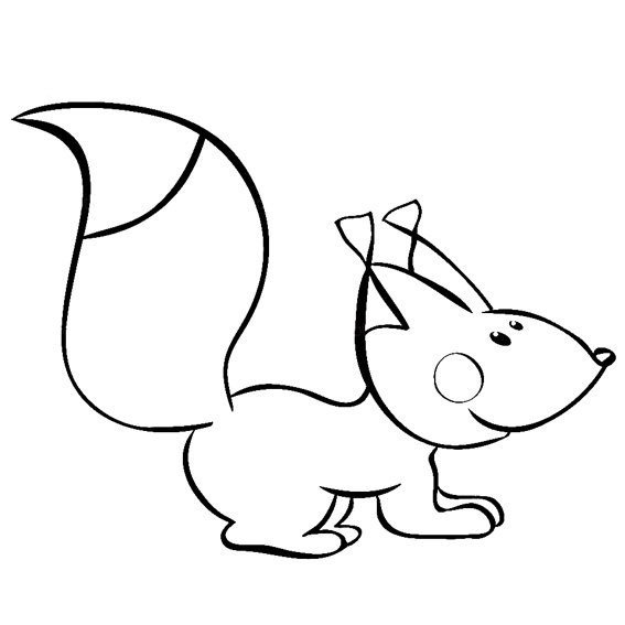 儿童学画的松鼠