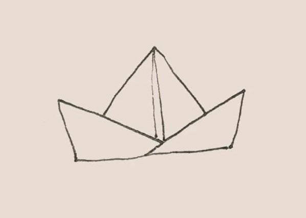 简笔画之折纸船