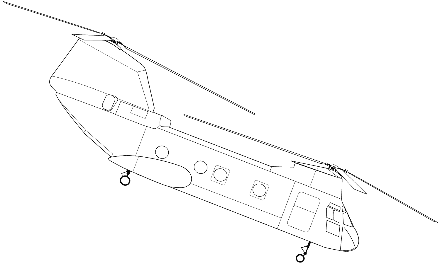 CH-46海骑士直升机