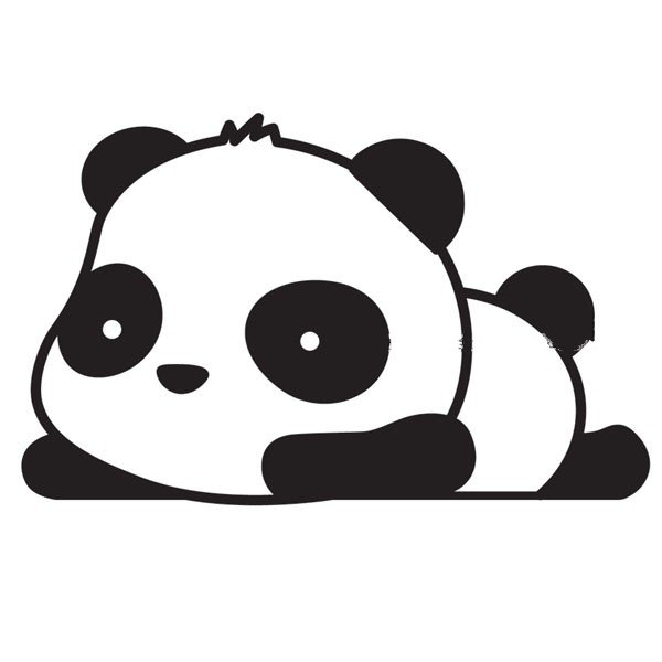 可爱的大熊猫简笔画步骤13