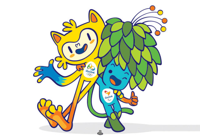 2016里约奥运会吉祥物卡通简笔画