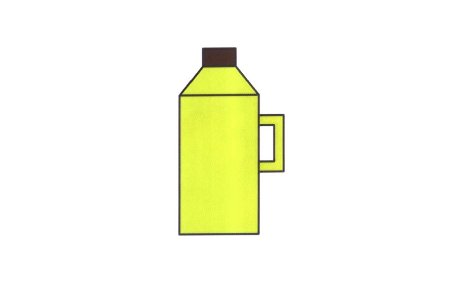 热水瓶简笔画画法
