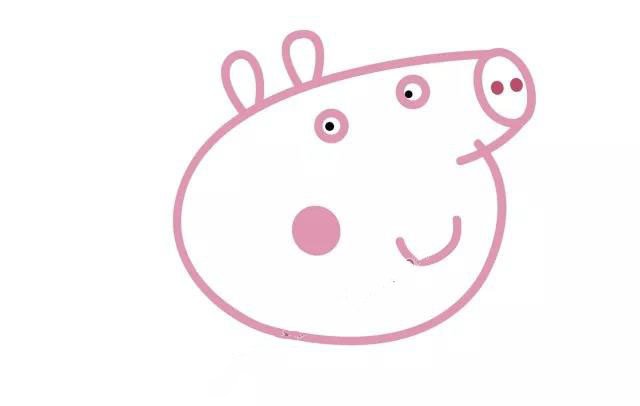 小猪佩奇简笔画教程：画猪爸爸