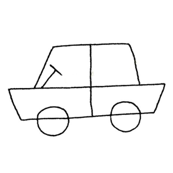 简单的小汽车怎么画