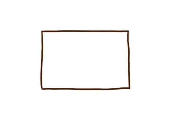 1.先画出一个长方形