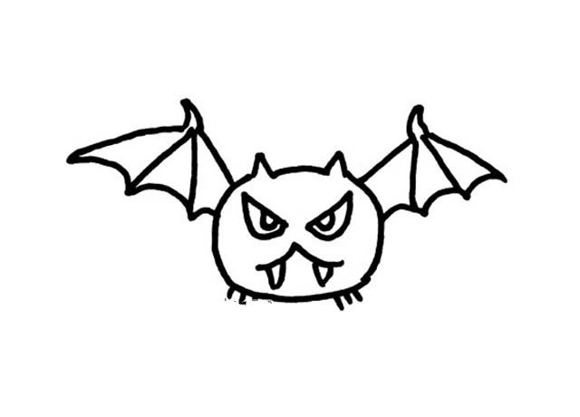 简单的蝙蝠简笔画图片2