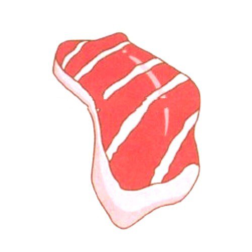 4.给猪肉涂上颜色。