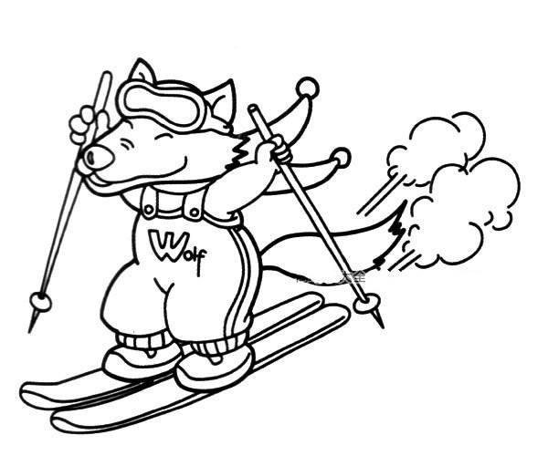 狼滑雪