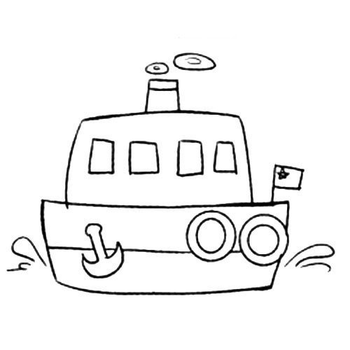 Q版交通工具 轮船