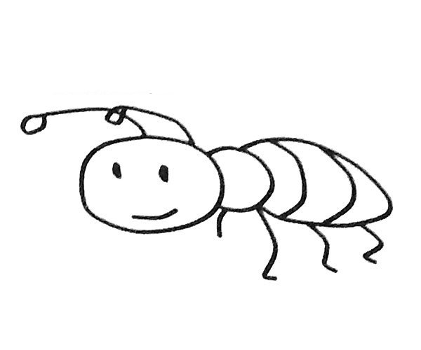 卡通蚂蚁简笔画图片2