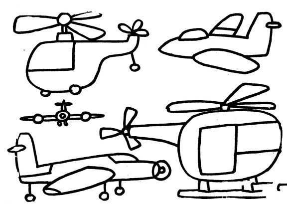 卡通直升飞机怎么画